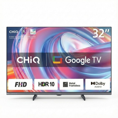 "Chiq L32FM9V 32"" 80cm 16:9 FHD LED Google TV bk"