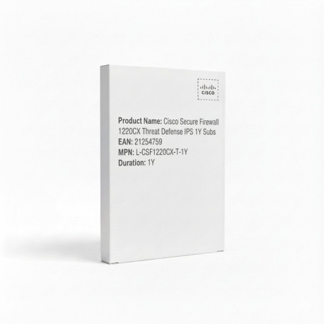 "Cisco Secure Firewall 1220CX Threat Defense IPS 1Y Subs"