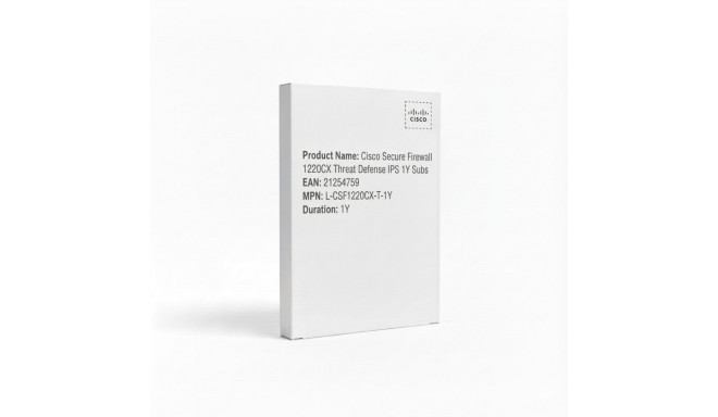 "Cisco Secure Firewall 1220CX Threat Defense IPS 1Y Subs"