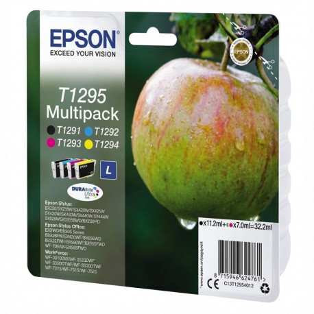 "Epson Tinte T1295 4er-Pack black + color T1295"