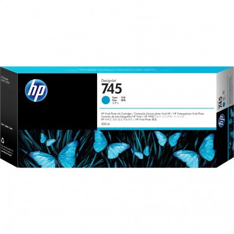 "HP 745 Tintenpatrone Cyan 300 ml"