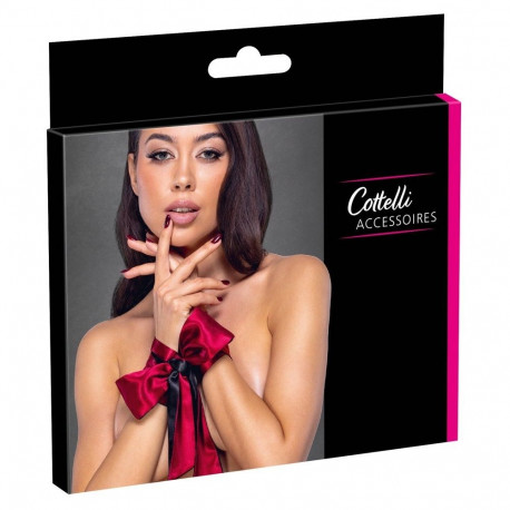 Bondage-sall, punane/must