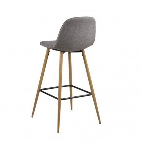 Bar stool WILMA light grey/oak