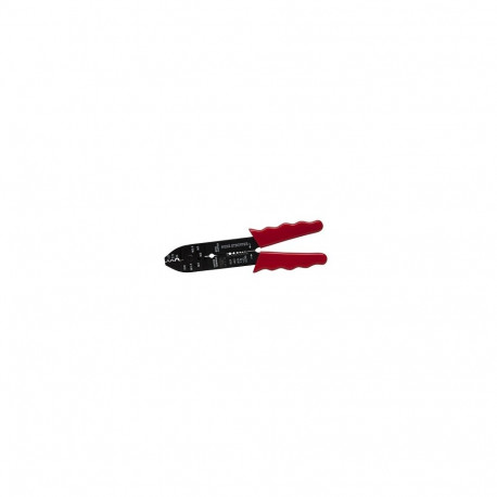 Crimping pliers 220mm 0,5-6mm2 red handles, cut nails M2,6-M5,0
