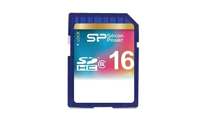Silicon Power карта памяти SDHC 16GB Class 6