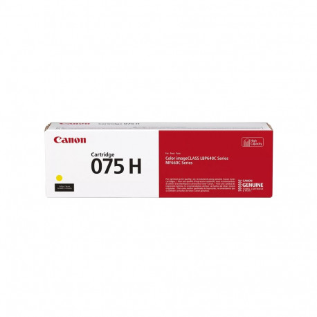 Canon CRG 075H Y (6366C002) Toner Cartridge, Yellow