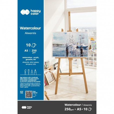 Akvarellpaber A5, 250g/10lk