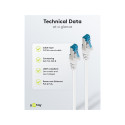 Goobay CAT 6A S/FTP (PiMF) valge patch-kaabel 0.25 m