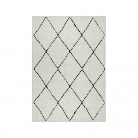 CARPET IDEAL80260 390WHITE BLACK 1.2X1.7