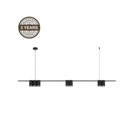 PENDANT LIGHT PORI 7XGU10 ML0370 BLACK