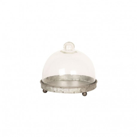 Clayre Eef Cloche 6GL2492 Grey Transparent 16x15 cm