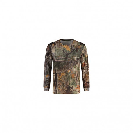 Stealth Gear T-shirt Long Sleeve Camo Forest Print size S