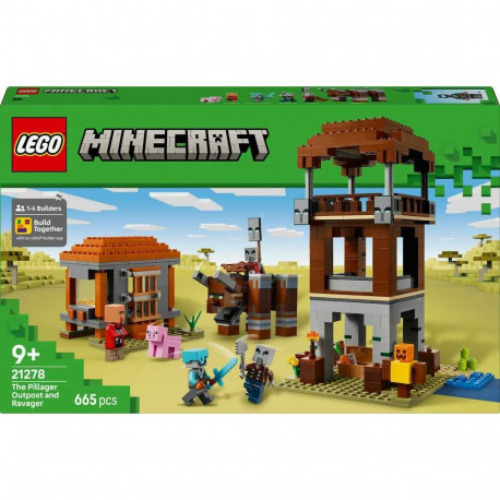 LEGO Minecraft 21278 rüüstajate eespost ja hävitaja