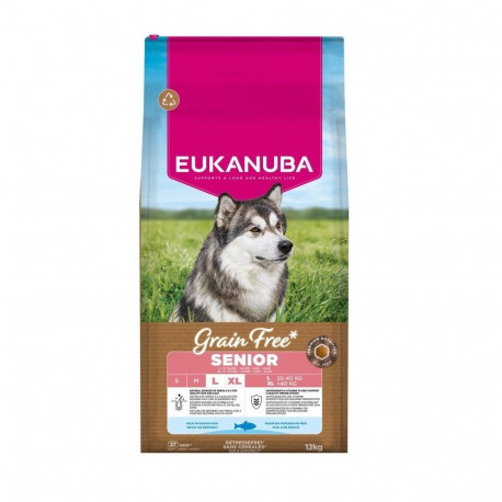 EUKANUBA Grain Free Senior Large Ocean Fish - dry dog food - 12kg