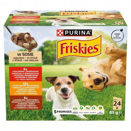 PURINA Friskies kastmes märg koeratoit 24x85g