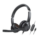 HEADPHONES WITH MICROPHONE CHAT USB