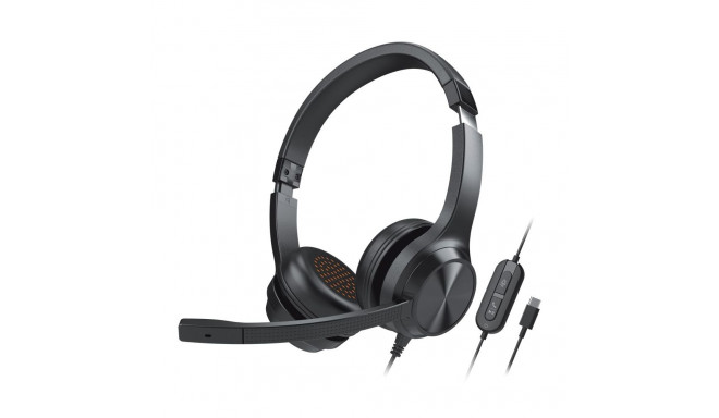 HEADPHONES WITH MICROPHONE CHAT USB