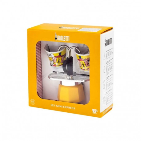 Coffee set Bialetti Mini Lichtenstein + 2 cups