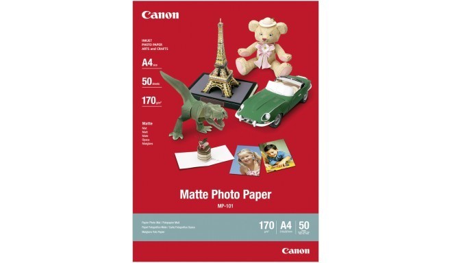 Canon fotopapīrs A4 170g matēts 50 lapas (MP-101)