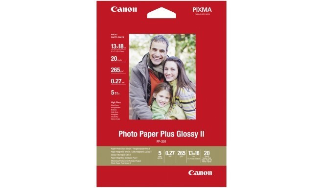 Canon fotopapīrs 13x18 265g glancēts 20 lapas (PP-201)