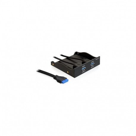 "Front Panel 3.5"" / 5.25"" 2 Port USB 5 Gbps mit interner 19 Pin USB 5 Gbps Pfostenbuchse"