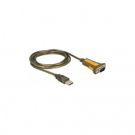 USB 2.0 tüüp-A pistikuga adapter 1 × jadaliides RS-232 DB9, laiendatud temperatuurivahemikuga