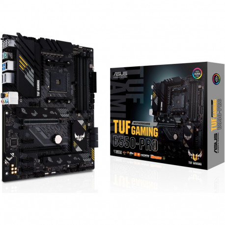 "ASUS TUF GAMING B550-PRO AM4 PCIe 4.0 dual M.2 x16 SATA 6Gbps 2.5Gb Ethernet HDMI DisplayPort"