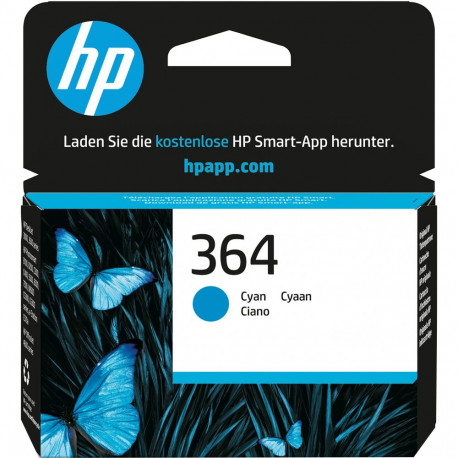 "HP 364 original Ink cartridge CB318EE BA1 cyan standard capacity 3ml 300 pages 1-pack with Vivera I