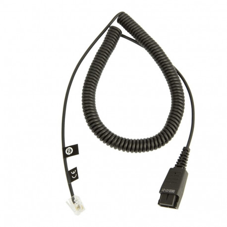 "Jabra Kabelunterteil QD auf RJ10 (Regel-Belegung, 2 m, spiral)"