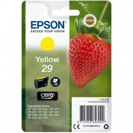"Epson Tinte 29 C13T29844012 Gelb bis zu 180 Seiten"