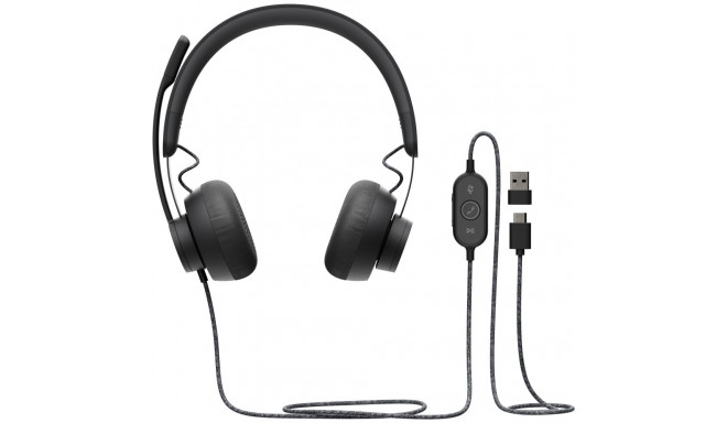 "Logitech Headset USB Zone Wired UC für Unified Communication"