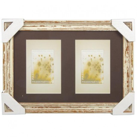 Photo frame Gallery 10x15x2, white dark