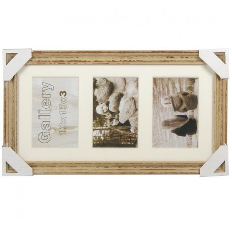 Foto rāmis Gallery 10x15x3, dabiski gaišā krāsā