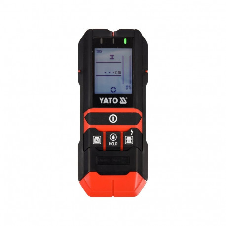 Yato YT-73138 4-in-1 detector with moisture meter, 50mm, 120mm, 80mm, 20/38mm, 5-50%, 1.5-33%, LCD, 