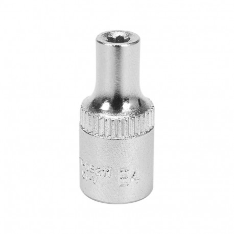 Yato Torx Socket YT-05211, 25mm, E4, 1/4" (6.3mm), CrV 50BV30, chrome plated, satin, polished
