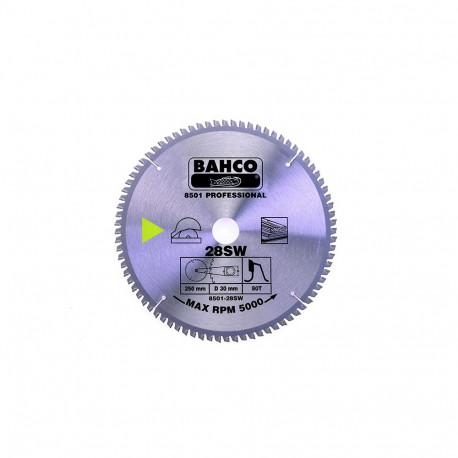 Circular saw blade Bahco 300x30mm 60H 18°, (20mm adaptor), for wood
