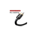 Baseus Lightning Cafule Cable 1.5A 2m Gold + Black (CALKLF-CV1)