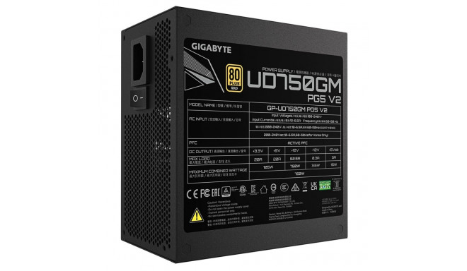 Power Supply Unit - Gigabyte UD750GM 750W 80 PLUS Gold Fully-Modular