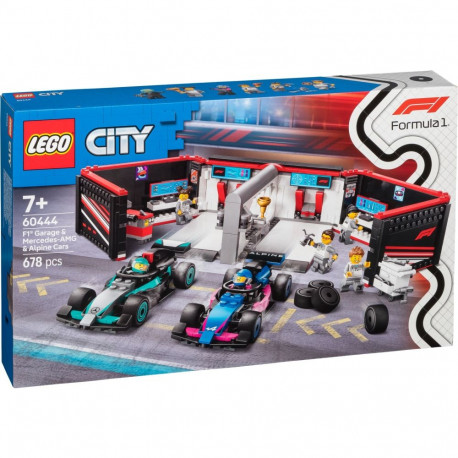LEGO City 60444 – F1-talli ja Mercedes-AMG ja Alpine autod