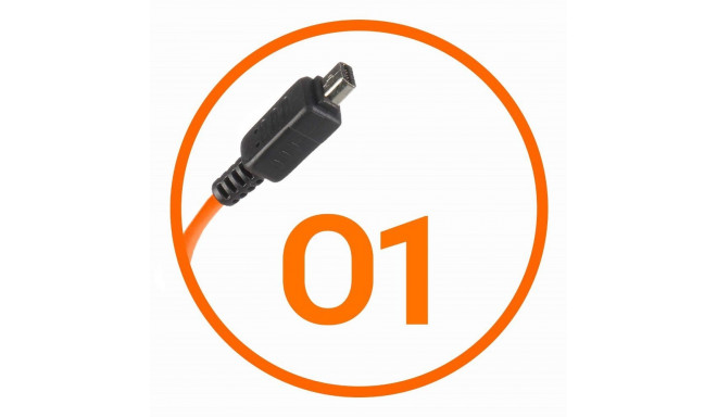 Miops Camera Connecting Cable Olympus O1 Orange