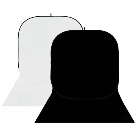 StudioKing Background Board BBT-01-20 White/Black 150x400 cm