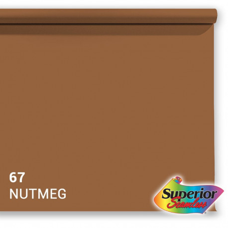 Superior background paper 67 2.72x11m, brown
