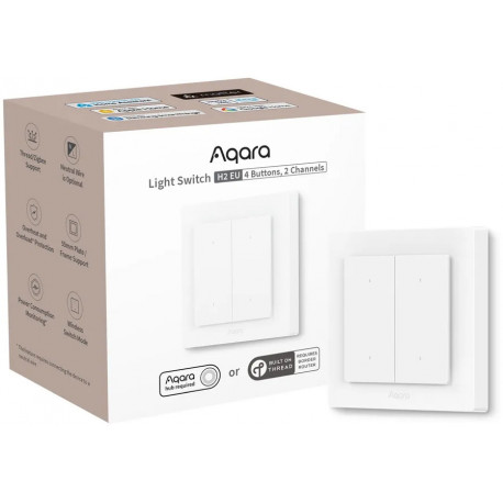Aqara lüliti Light Switch H2 Double (avatud pakend)