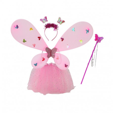 Haldjatiivad, seelik ja aksessuaarid helendav, roosa