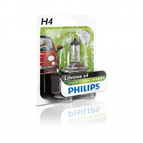 H4 blister  60/55W 12V Philips LongLife EcoVision 12342LLECOB1 1tk.