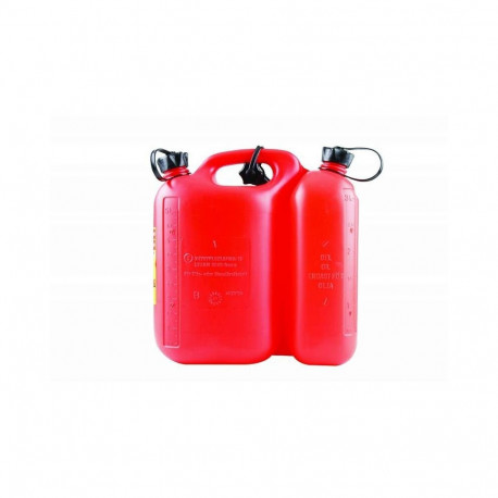 plastic canister 8l two-part 5+3l red