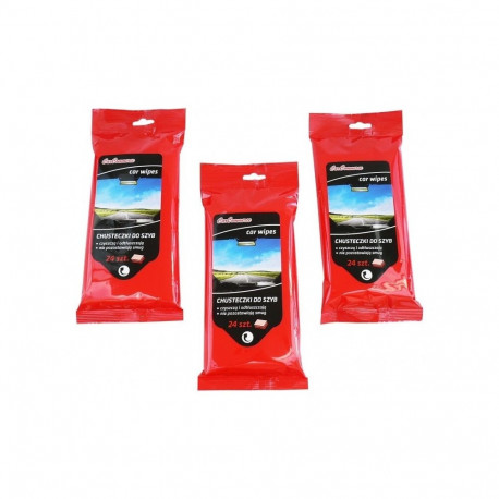 glass cleaning wipes, moistened 24pc