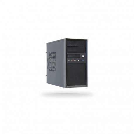 Chieftec Case||MiniTower|MicroATX|Colour Black|CT-01B-OP