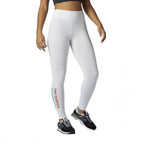 Sports Leggings for Men New Balance Essentials Field Day White - L