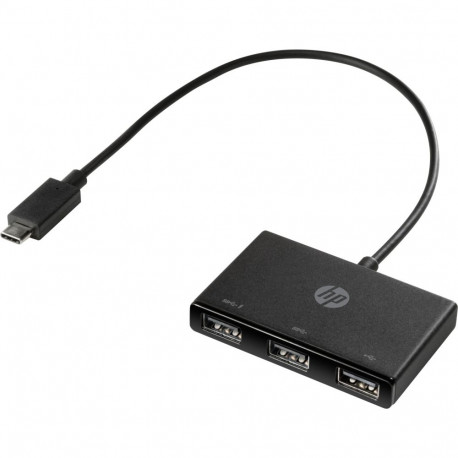 "D HP USB-C HUB 3Port HP SuperSpeed USB3.0 passiv Black"